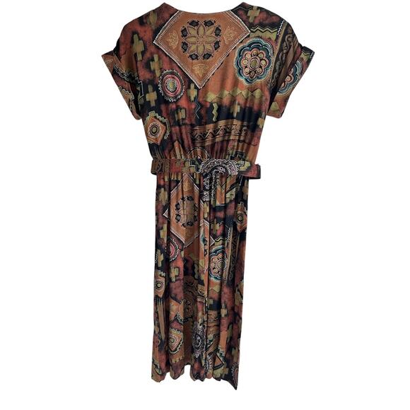 Vintage USA Peri Petites‎ Women’s Size 8 80s Boho Midwestern Dress - Picture 2 of 8